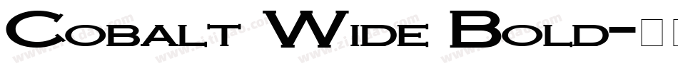 Cobalt Wide Bold字体转换